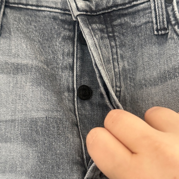 Brand New MOTHER Jeans The Tomcat Ankle Fray in Static Gray Grey Size 30 - Picture 3 of 11